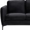 Poppy Sofa 690 in Black Velvet Fabric by Meridian w/Options