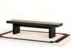 Dark Walnut Modern Rectangle Bench