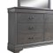 Louis Philippe III CM7866GY 5Pc Bedroom Set in Gray w/Options