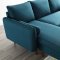 Revive Sectional Sofa in Azure Fabric by Modway