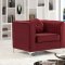 Isabelle 612 Sofa in Burgundy Velvet Fabric w/Options