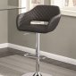 100828 Adjustable Bar Stool Set of 2 in Black by Coaster