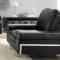 GIA Sofa in Black Leather by At Home USA w/Options