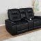 Zane Power Motion Sofa 651301PP Black by Coaster w/Options