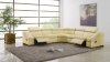 8021 Reclining Sectional Sofa in Light Beige Full Leather by ESF