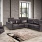 Ethan Sectional Sofa in Black Full Leather by VIG