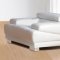 Melody Sofa & Loveseat in White Leather w/Options by Whiteline