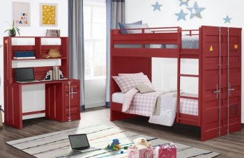 Cruise Bunk Bed in Red by Global w/Options [GFBB-Cruise Red]