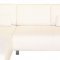 Emotion Sectional Sofa in White Leather Match by Whiteline