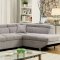 Foreman Sectional Sofa CM6124GY in Gray Fabric