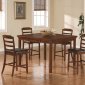 Medium Brown Finish Classic 5Pc Counter Height Dining Set