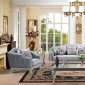 Venus Sofa & Loveseat Set in Aqua Blue Velvet w/Options