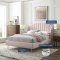 Lana Upholstered Platform Queen Bed in Pink Velvet by Modway