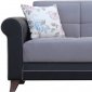 Enjoy Sofa Bed in Gray Fabric by Casamode w/Options