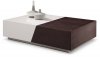 P567A Coffee Table in Light Grey & Walnut by J&M Furniture