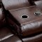 Hughes Reclining Sofa CM6312 in Brown Leather Match w/Options