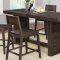 Barnes 5Pc Counter Ht Dining Table 108168 in Coffee by Coaster