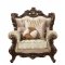 Shalisa Chair 51052 in Beige Fabric & Walnut by Acme w/Options