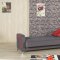 Decora Sofa Bed in Gray Fabric by Casamode w/Options