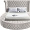 Luxus Velvet Bed in Cream by Meridian w/Options