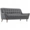 Response EEI-1788 Sofa in Gray Fabric by Modway w/Options