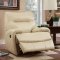 Binford CM6097IV Reclining Sofa in Ivory Leatherette w/Options