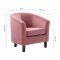 Prospect Accent Chair Set of 2 in Dusty Rose Velvet by Modway