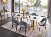 131 Dining Table by ESF w/Marble Top and Optional Chairs