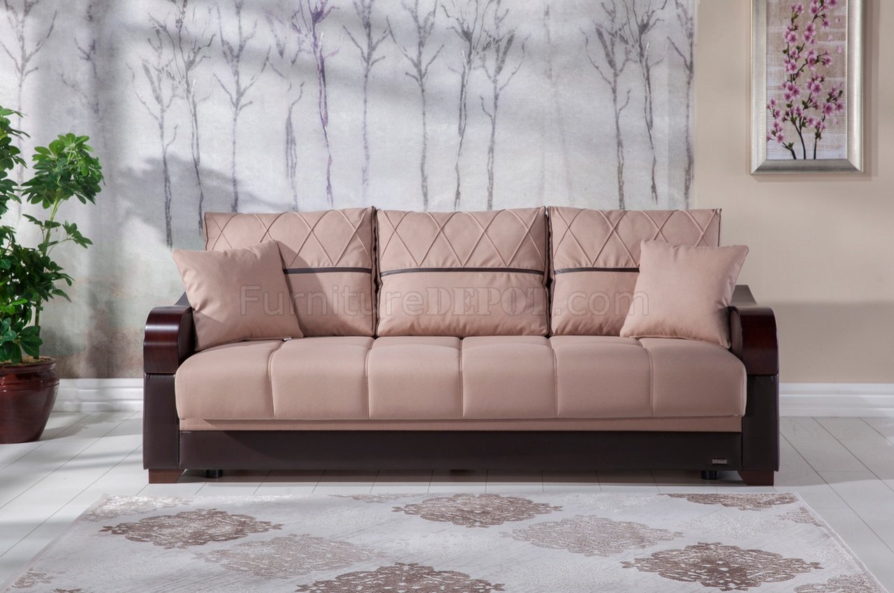 Bennett Milano Vizon Sofa Bed in Fabric by Istikbal w/Options