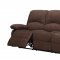 U1710 Motion Sofa in Chocolate Fabric by Global w/Options