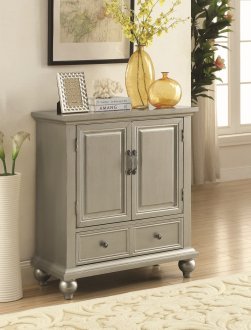 950632 Accent Cabinet in Silver White Tone by Coaster