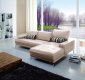 Urban Sectional Sofa in Taupe Leather by Beverly Hills