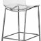 Lumen Acrylic Chrome Counter Stool 720 Set of 2 by Meridian