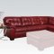 50440 Soho Sectional Sofa in Red Bonded Leather Match by Acme