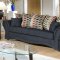 Onyx Fabric Traditional Sofa & Loveseat Set w/Optional Chair