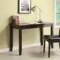 Faux Rosewood Top & Cappuccino Base Home Office Desk w/Chair