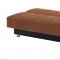 Leon Sofa Bed Convertible in Brown Microfiber by Rain