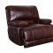 U1953 Reclining Sofa in Coffee Bonded Leather Global