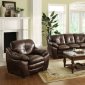 CM6630 Hastings Sofa in Brown Leather-Like Fabric w/Options