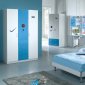 YA100 Kids Bedroom in White & Blue by Pantek w/Options