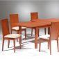 Cherry Finish Modern Dining Table w/Extension & Optional Chairs