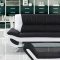 3032C 3Pc Sofa Set in Black & White Eco-Leather by VIG