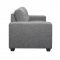 U801 Sofa & Loveseat Set Dark Gray Fabric by Global w/Options