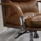 Haggar Office Chair 92539 in Coffee Top Grain Leather by Acme