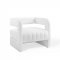 Range Accent Chair in White Velvet by Modway