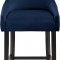 Demi Counter Stool 724 Set of 2 Navy Velvet Fabric by Meridian