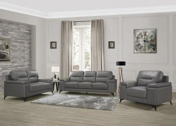 Mischa Sofa & Loveseat Set in Dark Gray 9514DGY by Homelegance [HES-9514DGY Mischa Set]