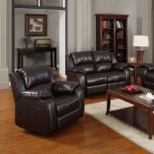 7263 Power Reclining Sofa in Dark Brown Bonded Leather w/Options