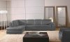 ML157 Sectional Sofa in Gray Leather by Beverly Hills