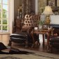 Dresden Accent Chair 52097 in Brown Fabric by Acme w/Options